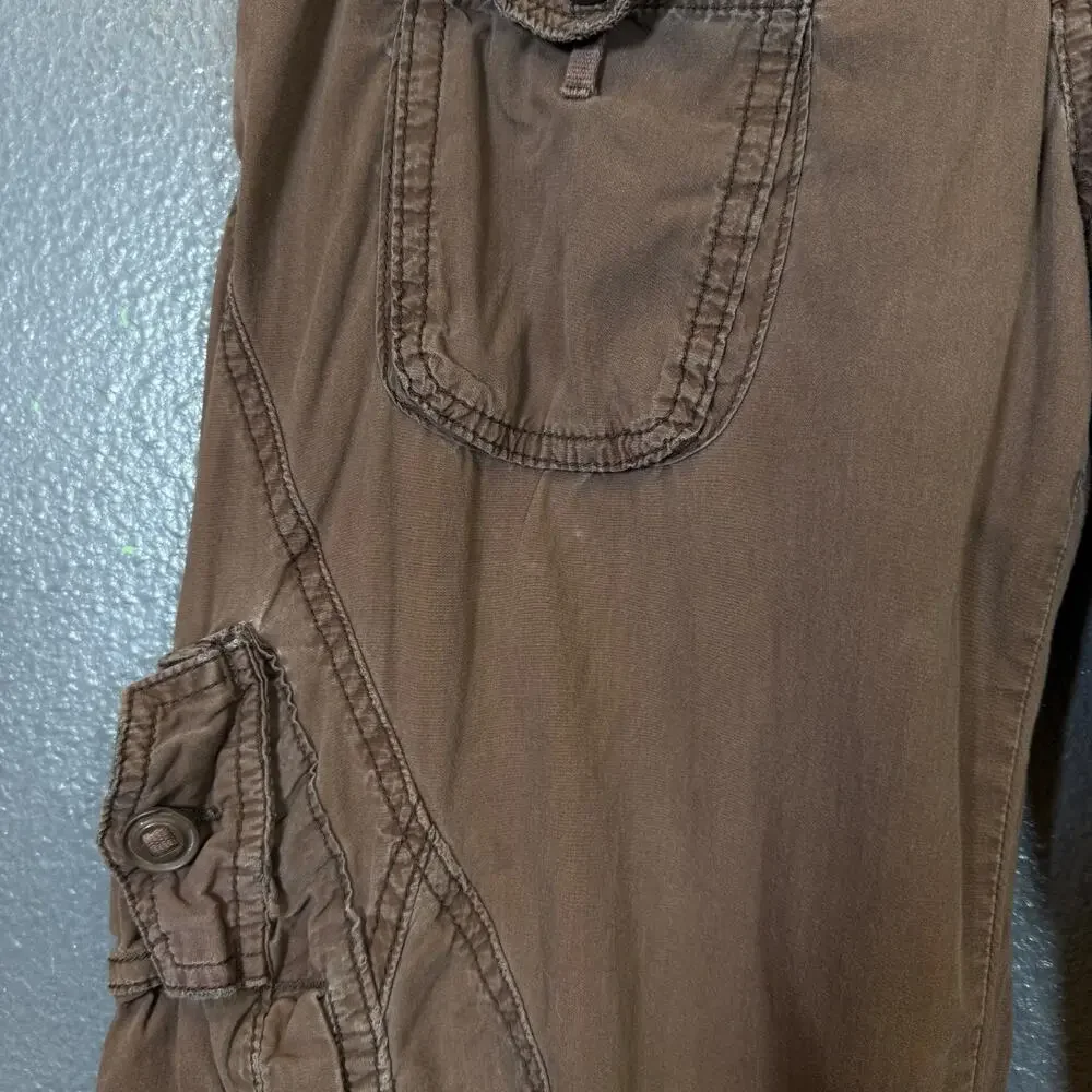Abercrombie and Fitch 29/31 brown DISTRESSED CARGO VINTAGE Y2K baggy
